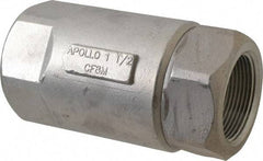 Conbraco - 1-1/2" Stainless Steel Check Valve - Inline, FNPT x FNPT - Exact Tool & Supply