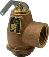 Conbraco - 3/4" Inlet, 1" Outlet, ASME Safety Relief Valve - 30 Max psi, Bronze, 710,000 BTUs - Exact Tool & Supply
