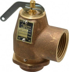 Conbraco - 3/4" Inlet, 1" Outlet, ASME Safety Relief Valve - 35 Max psi, Bronze, 790,000 BTUs - Exact Tool & Supply