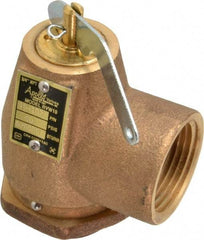 Conbraco - 3/4" Inlet, 1" Outlet, ASME Safety Relief Valve - 40 Max psi, Bronze, 870,000 BTUs - Exact Tool & Supply