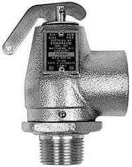 Conbraco - 3/4" Inlet, 1" Outlet, ASME Safety Relief Valve - 35 Max psi, Bronze, 790,000 BTUs - Exact Tool & Supply
