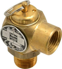 Conbraco - 1/2" Inlet, 1/2" Outlet, ASME Safety Relief Valve - 40 Max psi, Bronze, 305,000 BTUs - Exact Tool & Supply