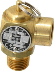 Conbraco - 1/2" Inlet, 1/2" Outlet, ASME Safety Relief Valve - 50 Max psi, Bronze, 365,000 BTUs - Exact Tool & Supply