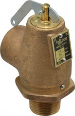 Conbraco - 3/4" Inlet, 3/4" Outlet, ASME Low Pressure Steam Heating Relief Valve - 15 Max psi, Bronze, 475 Lb per Hour - Exact Tool & Supply