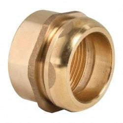 Federal Process - 1-1/2 Inch Pipe, Female Compression Waste Connection - Chrome Plated, Cast Brass - Exact Tool & Supply