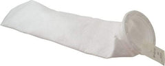 Pentair - 100 Micron, Size 5, Semi Rigid Bag Filter - 4 Inch Diameter, 18.5 Inch Long, 1-3/4 Sq. Ft. - Exact Tool & Supply