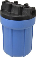 Pentair - 3/8 Inch Pipe, FNPT End Connections, 4-7/8 Inch Long Cartridge, 7 Inch Long, Cartridge Filter Housing without Pressure Relief - 5 Max GPM Flow Rate, 125 psi Max Working Pressure, Slim Line Housing - Exact Tool & Supply