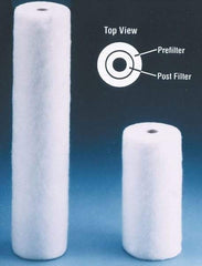 Value Collection - 4-5/16" OD, 25µ, Polypropylene Melt Blown-Thermal Bonded Cartridge Filter - 20" Long, Reduces Sediments - Exact Tool & Supply