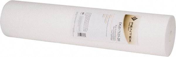Pentair - 4-1/2" OD, 75/25µ, Polypropylene Dual Gradient Cartridge Filter - 20" Long, Reduces Sediments - Exact Tool & Supply