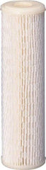 Value Collection - 4-5/16" OD, 30µ, Polyester Pleated Cartridge Filter - 9-3/4" Long, Reduces Sediments - Exact Tool & Supply