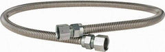 Dormont - 3/4" Inlet, 3/4" Outlet FIP x FIP Gas Connector - 48" Long, 1/2" Hose ID - Exact Tool & Supply