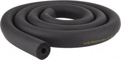 Made in USA - 3/8" Thick x 6' Long, Elastomeric Flexible Pipe Insulation - -40 to 220°F - Exact Tool & Supply