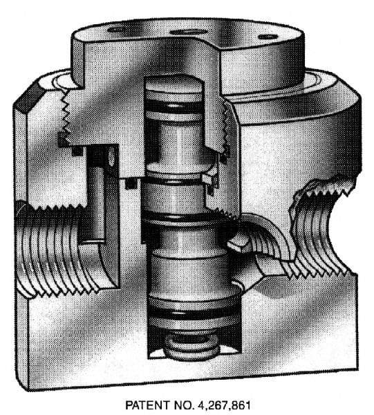 Simtech - 1-1/2" MPT Diverator Air Valve - 150 Max psi, PP/EPDM Material - Exact Tool & Supply