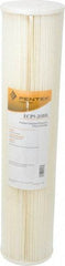Pentair - 4-1/2" OD, 5µ, Cellulose Polyester Pleated Cartridge Filter - 20" Long, Reduces Sediments - Exact Tool & Supply