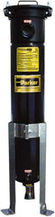 Parker - 2 Inch, Carbon Steel, Bag Filter Housing - FNPT End Connection, 160 GPM Max Flow - Exact Tool & Supply
