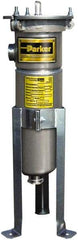 Parker - 2 Inch, Stainless Steel, Bag Filter Housing - FNPT End Connection, 160 GPM Max Flow - Exact Tool & Supply