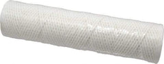 Parker - 2-1/2" OD, 10µ, Cotton String-Wound Cartridge Filter - 10" Long - Exact Tool & Supply