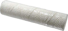 Parker - 2-1/2" OD, 25µ, Cotton String-Wound Cartridge Filter - 10" Long - Exact Tool & Supply