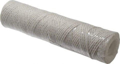 Parker - 2-1/2" OD, 10µ, Acetate Cotton String-Wound Cartridge Filter - 10" Long - Exact Tool & Supply
