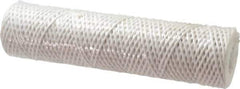 Parker - 2-1/2" OD, 25µ, Acetate Cotton String-Wound Cartridge Filter - 10" Long - Exact Tool & Supply