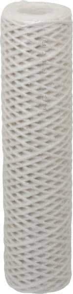 Parker - 2-1/2" OD, 50µ, Acetate Cotton String-Wound Cartridge Filter - 10" Long - Exact Tool & Supply