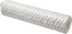 Parker - 2-1/2" OD, 1µ, Acetate Cotton String-Wound Cartridge Filter - 10" Long - Exact Tool & Supply
