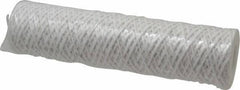 Parker - 2-1/2" OD, 5µ, Acetate Cotton String-Wound Cartridge Filter - 10" Long - Exact Tool & Supply