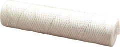 Parker - 2-1/2" OD, 10µ, Acetate Cotton String-Wound Cartridge Filter - 10" Long - Exact Tool & Supply