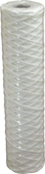 Parker - 2-1/2" OD, 1µ, Cotton String-Wound Cartridge Filter - 10" Long - Exact Tool & Supply
