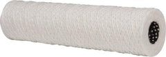 Parker - 2-1/2" OD, 5µ, Cotton String-Wound Cartridge Filter - 10" Long - Exact Tool & Supply