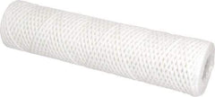Parker - 2-1/2" OD, 25µ, Cotton String-Wound Cartridge Filter - 10" Long - Exact Tool & Supply