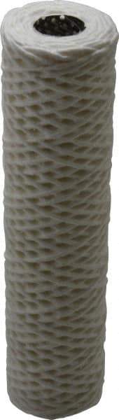 Parker - 2-1/2" OD, 50µ, Cotton String-Wound Cartridge Filter - 10" Long - Exact Tool & Supply
