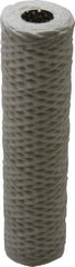 Parker - 2-1/2" OD, 50µ, Cotton String-Wound Cartridge Filter - 10" Long - Exact Tool & Supply