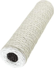 Parker - 2-1/2" OD, 5µ, Acetate Cotton String-Wound Cartridge Filter - 10" Long - Exact Tool & Supply