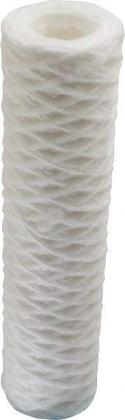 Parker - 2-1/2" OD, 1µ, Polypropylene Cotton String-Wound Cartridge Filter - 10" Long - Exact Tool & Supply