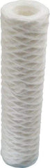 Parker - 2-1/2" OD, 1µ, Polypropylene Cotton String-Wound Cartridge Filter - 10" Long - Exact Tool & Supply