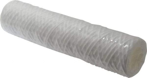 Parker - 2-1/2" OD, 50µ, Polypropylene Cotton String-Wound Cartridge Filter - 10" Long - Exact Tool & Supply