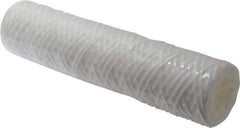 Parker - 2-1/2" OD, 50µ, Polypropylene Cotton String-Wound Cartridge Filter - 10" Long - Exact Tool & Supply