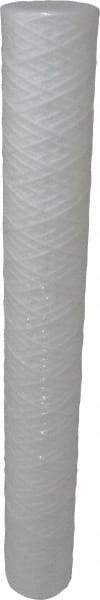 Parker - 2-1/2" OD, 5µ, Polypropylene Cotton String-Wound Cartridge Filter - 20" Long - Exact Tool & Supply