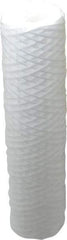 Parker - 2-1/2" OD, 50µ, Polypropylene Cotton String-Wound Cartridge Filter - 10" Long - Exact Tool & Supply
