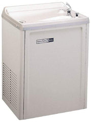 Halsey Taylor - 13.5 GPH Cooling Capacity Compact Flush Wall Mounted Water Cooler & Fountain - Vinyl Cabinet, 690 Watts, 7.5 Full Load Amperage, 0.2 hp - Exact Tool & Supply