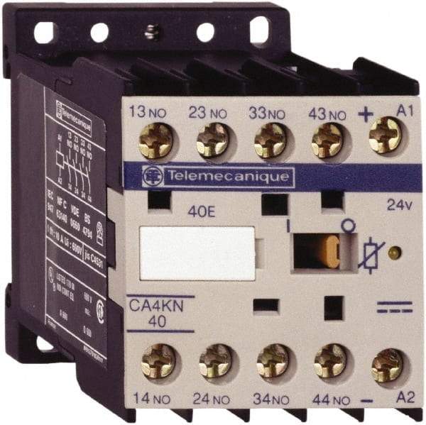 Schneider Electric - 2NC/2NO, 24 VDC Control Relay - 17 V - Exact Tool & Supply