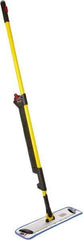 Rubbermaid - Yellow Single Sided Mop Pad and Frame Kit - 18 Inch Long x 4.88 Inch Wide Microfiber Head, 20 to 72 Inch Long Handle - Exact Tool & Supply