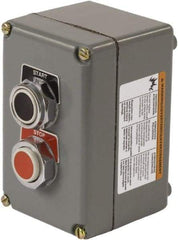 Schneider Electric - 1.18 Inch Mount Hole, Extended Straight, Pushbutton Switch - Weatherproof, Dust and Oil Resistant - Exact Tool & Supply