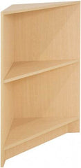 ECONOCO - 1 Shelf, Closed Shelving Corner Block - 20 Inch Wide x 20 Inch Deep x 38 Inch High, Maple - Exact Tool & Supply