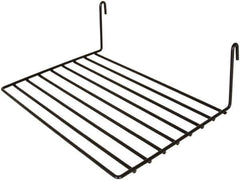 ECONOCO - Open Shelving Accessory/Component - Semi-Gloss Finish, 12" Long, Use with Wire Grid Panels - Exact Tool & Supply