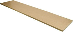 ECONOCO - Open Shelving Accessory/Component - Melamine Finish, 48" Long, Use with Slatwall, Gridwall or Slotted Standard Brackets - Exact Tool & Supply