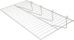 ECONOCO - Open Shelving Accessory/Component - Epoxy Chrome Finish, 23-1/2" Long, Use with Grid Panels - Exact Tool & Supply