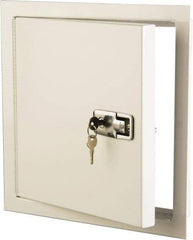 Karp - 12" Wide x 12" High, Galvanized Steel Exterior Access Door - Exact Tool & Supply