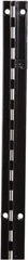 ECONOCO - Black Finish Single Slotted Standard Bracket - 120" Long, 11/16" Wide - Exact Tool & Supply